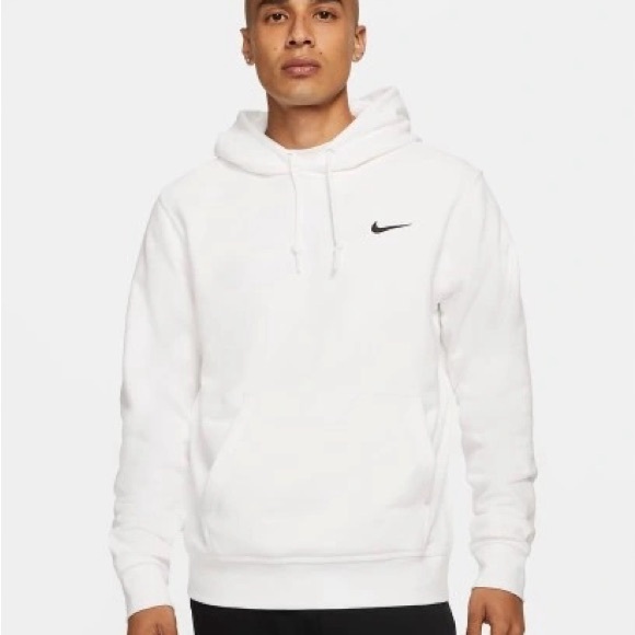 Nike Men's Classic White Hoodie - Picture 1 of 6